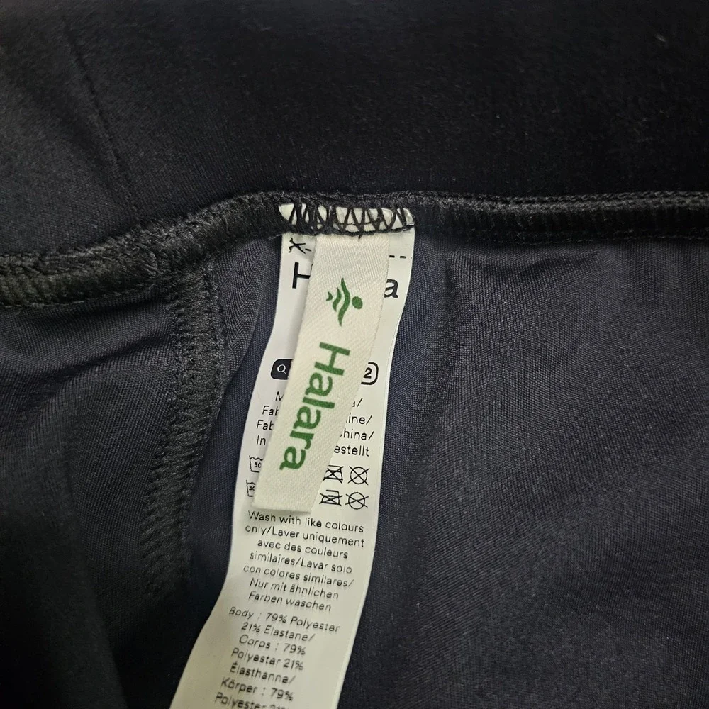 Halara Black Flex Day Stretch High Waisted Pocket Work Flare Pants XL Petite